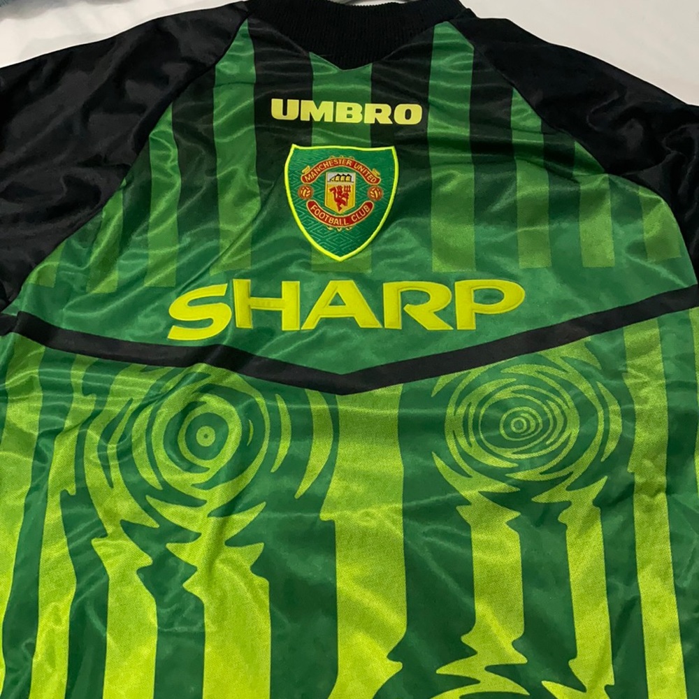 Umbro  soccer jersey. Manchester United  jersey.